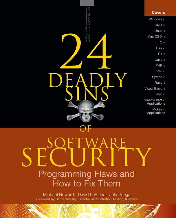 Produktbild: 24 Deadly Sins of Software Security