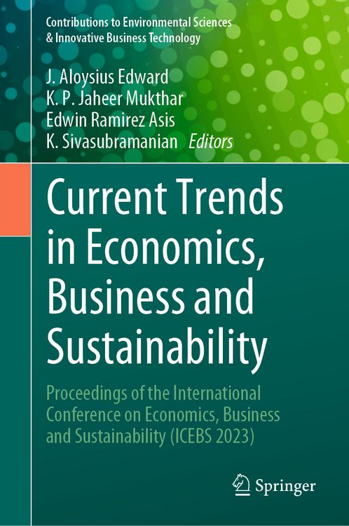 Produktbild: Current Trends in Economics, Business and Sustainability