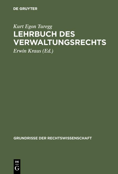 Produktbild: Lehrbuch des Verwaltungsrechts