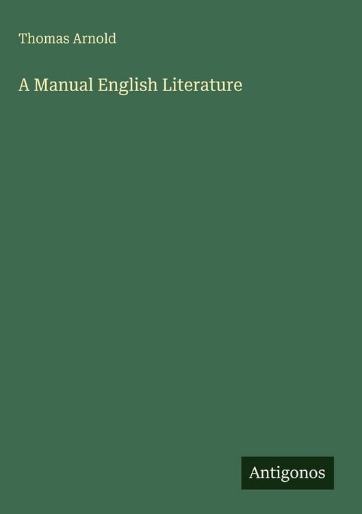 Produktbild: A Manual English Literature