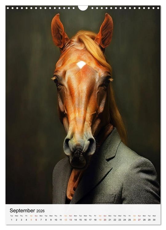 Produktbild: Stylish Horses (Wall Calendar 2026 DIN A3 portrait), CALVENDO 12 Month Wall Calendar