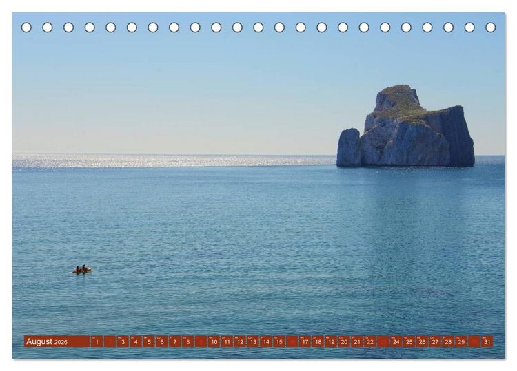 Produktbild: Sardiniens magische K&uuml;sten (Tischkalender 2026 DIN A5 quer), CALVENDO Monatskalender