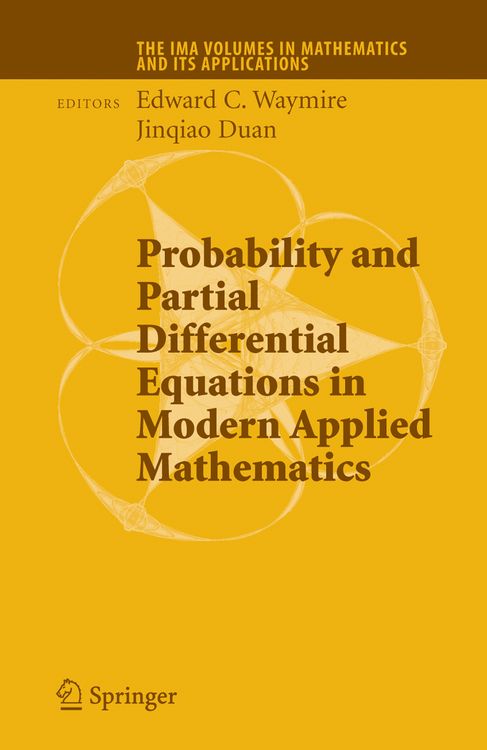 Produktbild: Probability and Partial Differential Equations in Modern Applied Mathematics