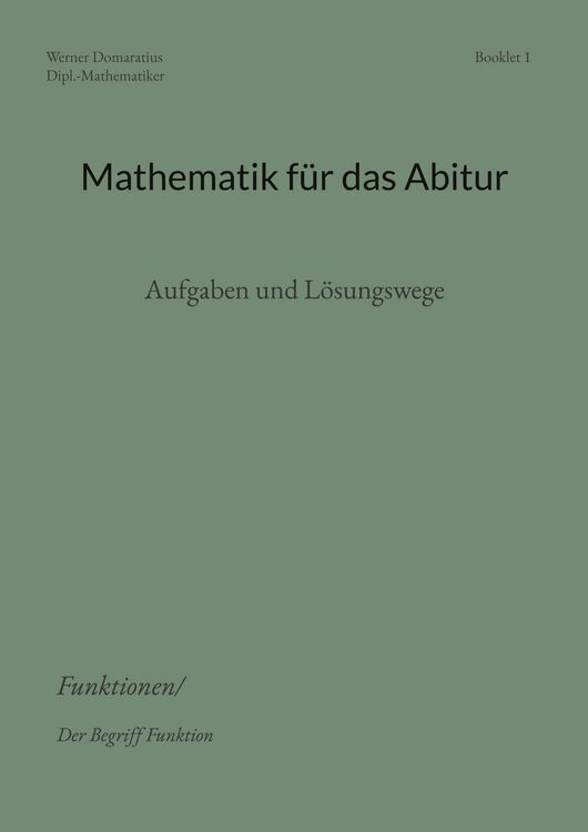 Produktbild: Mathematik f&uuml;r das Abitur