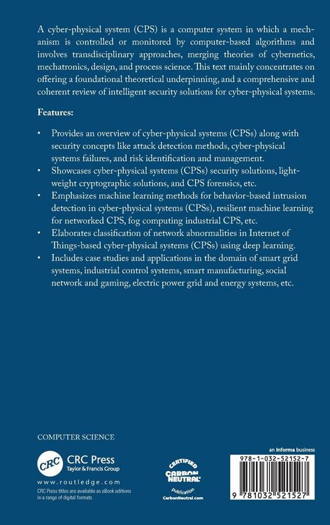 Produktbild: Intelligent Security Solutions for Cyber-Physical Systems