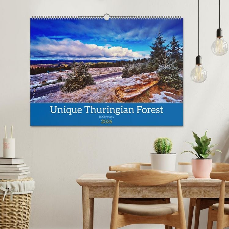 Produktbild: Unique Thuringian Forest (Wall Calendar 2026 DIN A2 landscape), CALVENDO 12 Month Wall Calendar