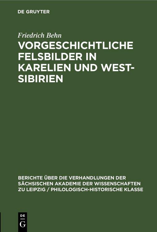 Produktbild: Vorgeschichtliche Felsbilder in Karelien und West- Sibirien