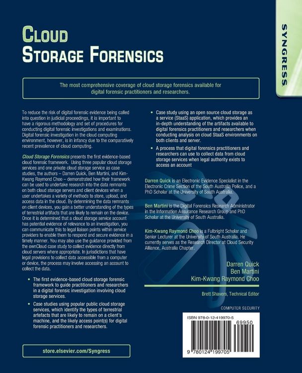 Produktbild: Cloud Storage Forensics