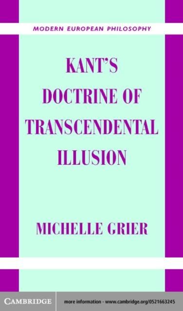 Produktbild: Kant's Doctrine of Transcendental Illusion