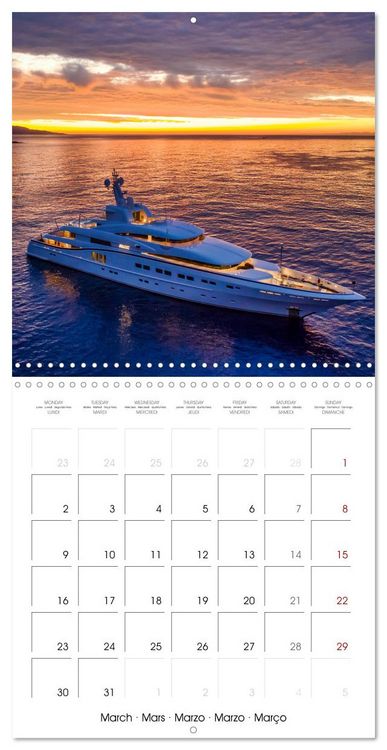 Produktbild: SUPERYACHTS (Wall Calendar 2026 12 &times; 12 Inch) CALVENDO 12 Month Wall Calendar