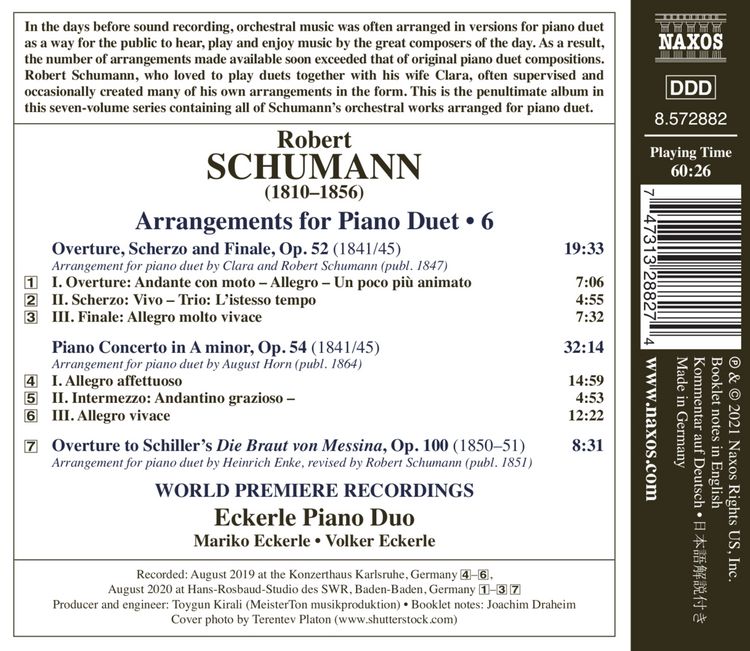 Produktbild: Klavierduo Eckerle: Arrangements for Piano Duet Vol.6