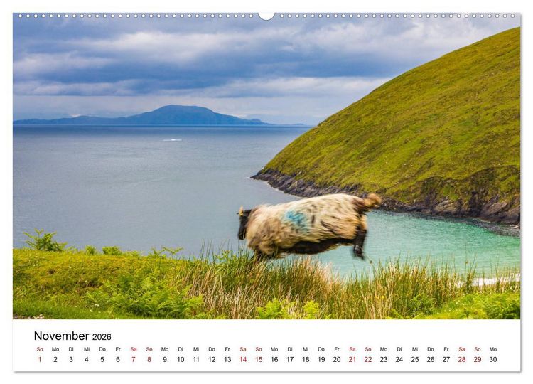Produktbild: Irland, Land des Lichts (hochwertiger Premium Wandkalender 2026 DIN A2 quer), Kunstdruck in Hochglanz
