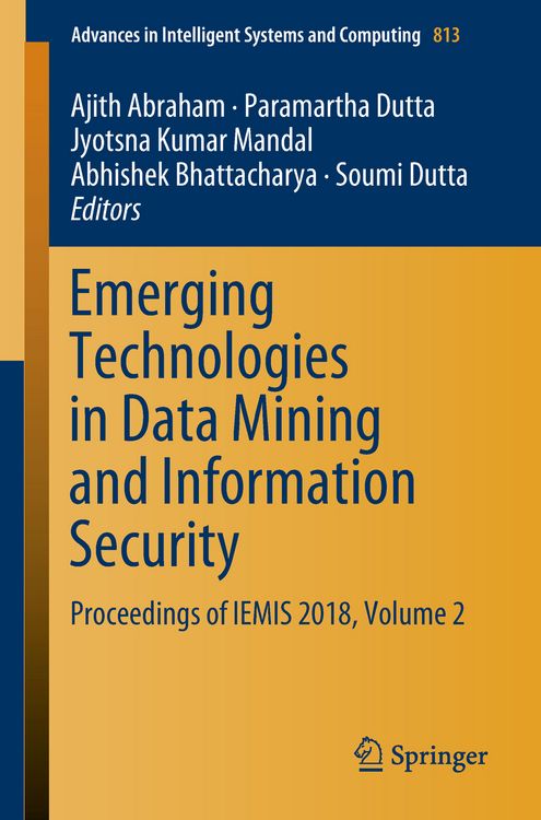 Produktbild: Emerging Technologies in Data Mining and Information Security