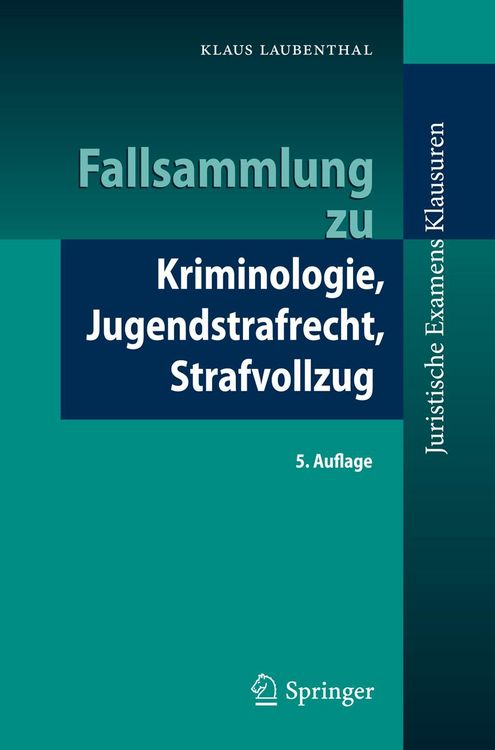 Produktbild: Fallsammlung zu Kriminologie, Jugendstrafrecht, Strafvollzug