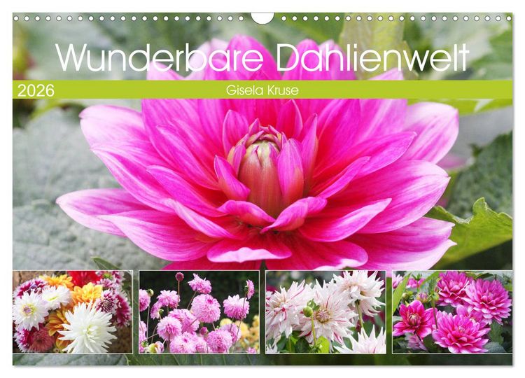 Produktbild: Wunderbare Dahlienwelt (Wandkalender 2026 DIN A3 quer), CALVENDO Monatskalender