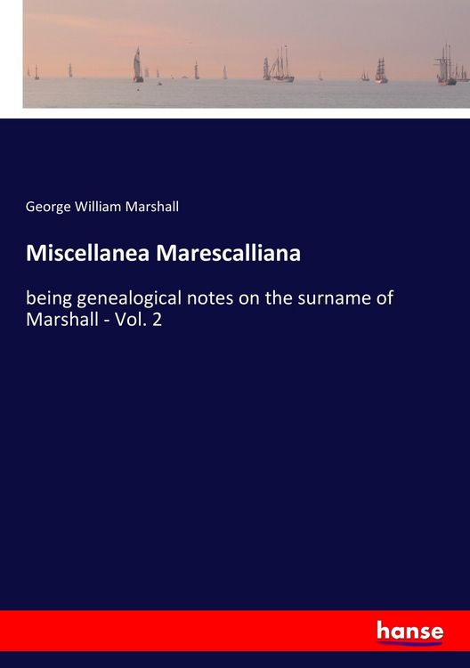 Produktbild: Miscellanea Marescalliana