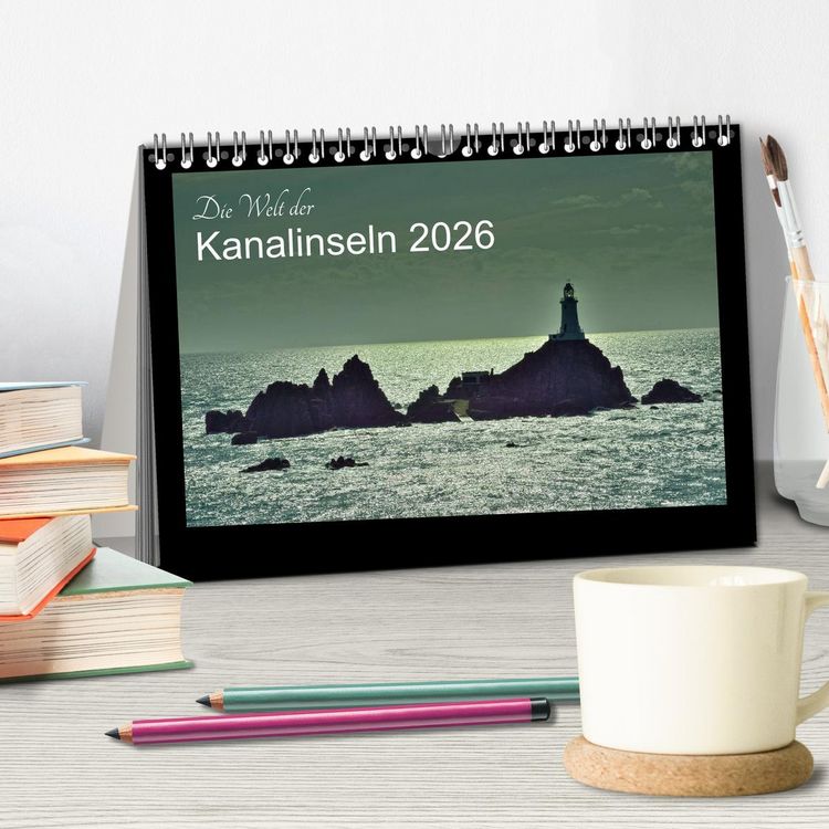 Produktbild: Die Welt der Kanalinseln 2026 (Tischkalender 2026 DIN A5 quer), CALVENDO Monatskalender