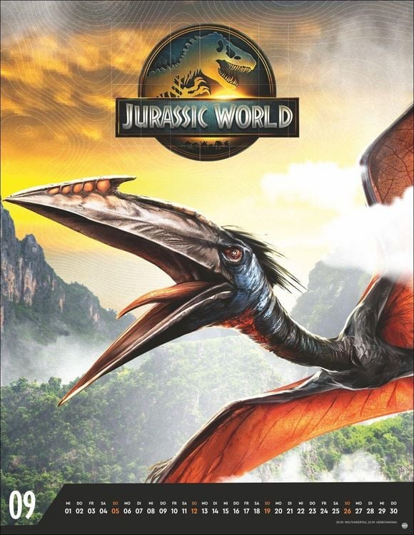 Produktbild: Jurassic Filmplakate Posterkalender 2027