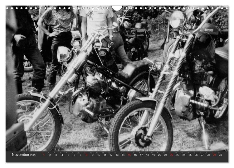 Produktbild: east Rider - Biker und Bikes aus der DDR (Wandkalender 2026 DIN A3 quer), CALVENDO Monatskalender
