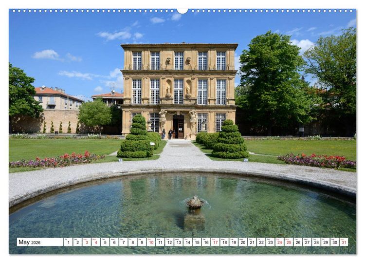 Produktbild: Aix-en-Provence, Provence's historical capital (High Quality Premium Wall Calendar 2026 DIN A2 landscape),CALVENDO 12 Month Wall Calendar