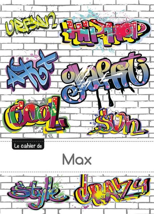 Produktbild: Carnet max ptscx,96p,a5 graffiti