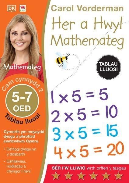 Produktbild: Her a Hwyl Mathemateg: Tablau Lluosi, Oed 5-7 (Maths Made Easy: Times Tables, Ages 5-7)