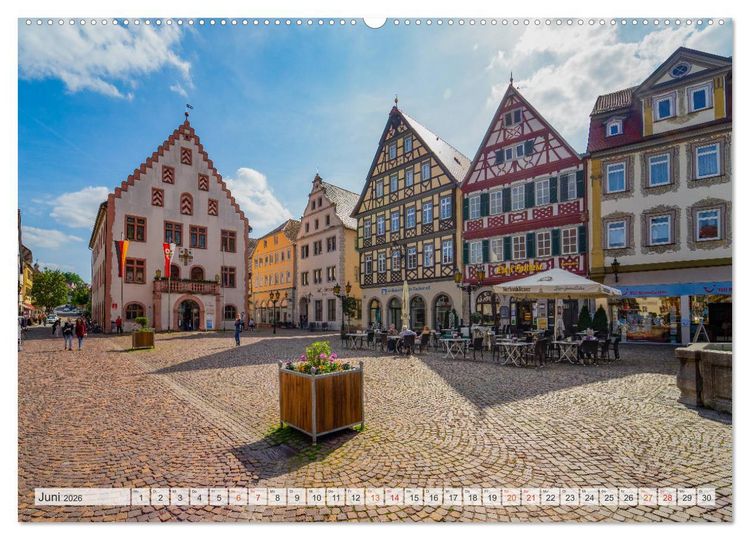 Produktbild: Bad Mergentheim Impressionen (Wandkalender 2026 DIN A2 quer), CALVENDO Monatskalender