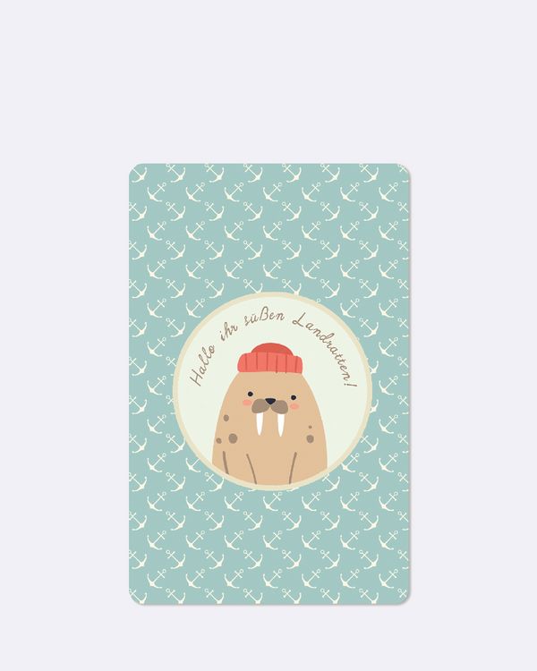 Produktbild: Lunacard Postkarte *Hallo ihr s&uuml;&szlig;en Landratten