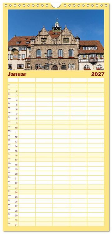 Produktbild: Familienplaner 2027 - Bergisch Gladbach mit 5 Spalten (Wandkalender, 21 x 45 cm) CALVENDO