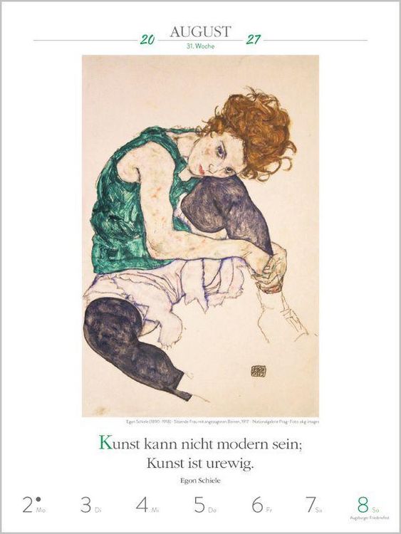 Produktbild: Literaturkalender Kunst 2027