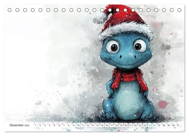 Produktbild: Dinozauber &ndash; Wenn Urzeitbewohner zu Freunden werden (Tischkalender 2026 DIN A5 quer), CALVENDO Monatskalender