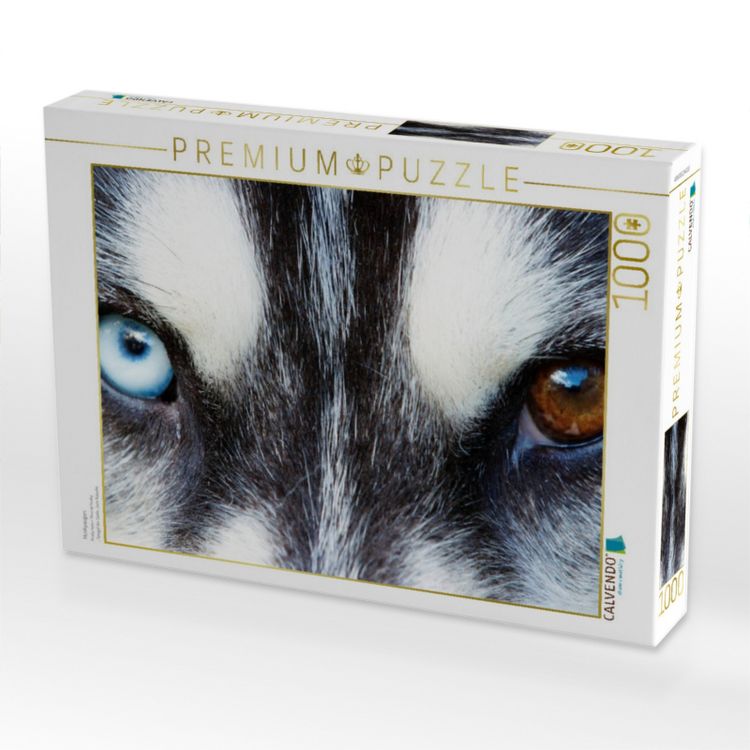 Produktbild: CALVENDO Puzzle Huskyaugen | 1000 Teile Lege-Gr&ouml;&szlig;e 64x48cm Foto-Puzzle f&uuml;r gl&uuml;ckliche Stunden