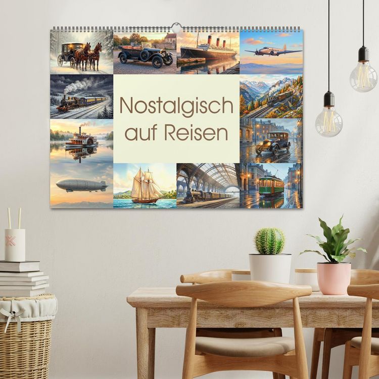 Produktbild: Nostalgisch auf Reisen (Wandkalender 2027 DIN A2 quer), CALVENDO Monatskalender