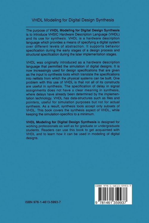 Produktbild: VHDL Modeling for Digital Design Synthesis