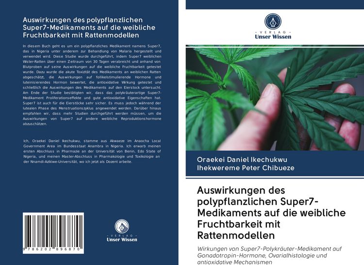 Produktbild: Auswirkungen des polypflanzlichen Super7-Medikaments auf die weibliche Fruchtbarkeit mit Rattenmodellen