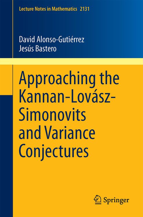 Produktbild: Approaching the Kannan-Lovász-Simonovits and Variance Conjectures