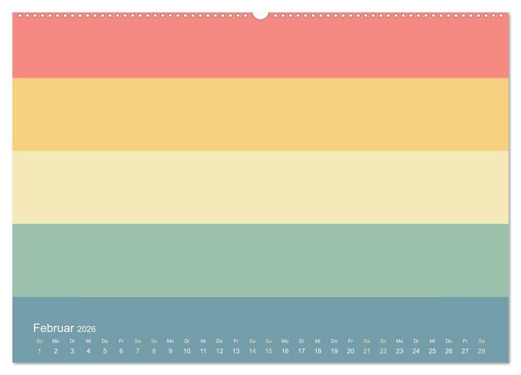 Produktbild: 70er Jahre Bastelkalender - DIY Kreativ-Kalender zum Selbstgestalten (hochwertiger Premium Wandkalender 2026 DIN A2 quer), Kunstdruck in Hochglanz