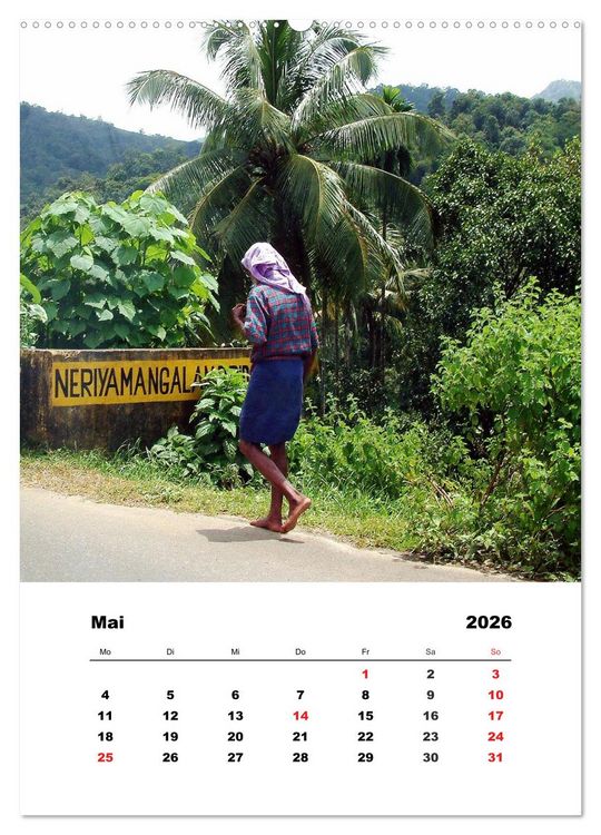Produktbild: In Kerala (Wandkalender 2026 DIN A2 hoch), CALVENDO Monatskalender