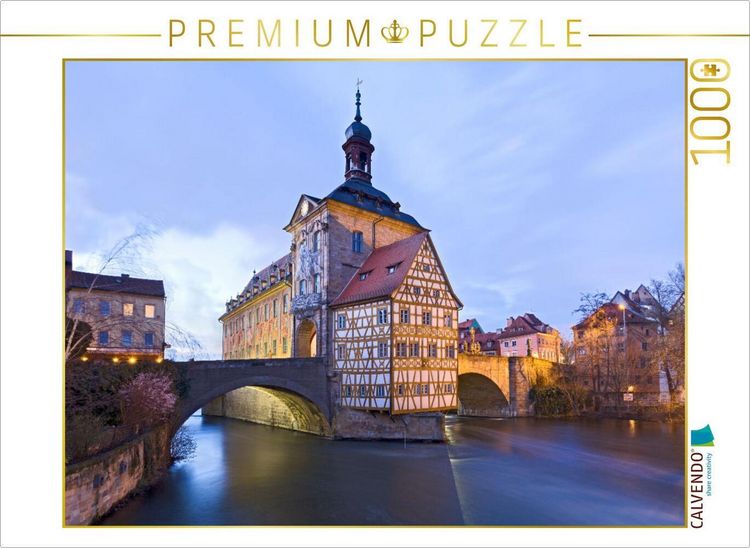 Produktbild: CALVENDO Puzzle Bamberg, Rathaus | 1000 Teile Lege-Gr&ouml;&szlig;e 64x48cm Foto-Puzzle f&uuml;r gl&uuml;ckliche Stunden
