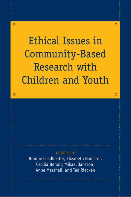 Produktbild: Ethical Issues in Community-Based Research with Children and Youth