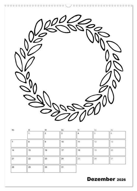 Produktbild: Rahmen Bastel-Kalender - DIY Fotos-Spr&uuml;che-Zitate (hochwertiger Premium Wandkalender 2026 DIN A2 hoch), Kunstdruck in Hochglanz