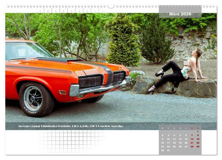 Produktbild: US-Car Classic's (Wandkalender 2026 DIN A2 quer), CALVENDO Monatskalender