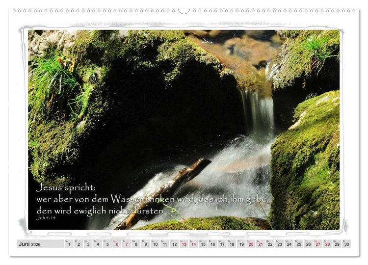 Produktbild: Biblische Spr&uuml;che und Verse (hochwertiger Premium Wandkalender 2026 DIN A2 quer), Kunstdruck in Hochglanz