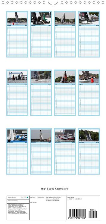 Produktbild: High Speed Katamarane - Schwebend ans Limit - Familienplaner hoch (Wandkalender 2022 , 21 cm x 45 cm, hoch)