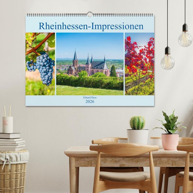 Produktbild: Rheinhessen-Impressionen (Wandkalender 2026 DIN A2 quer), CALVENDO Monatskalender