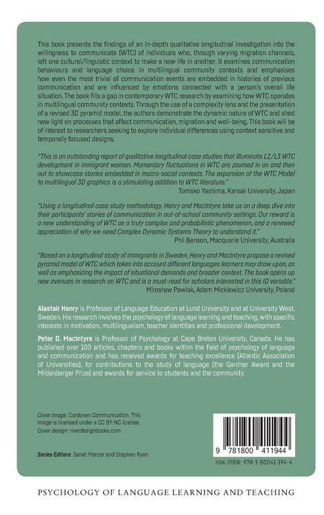 Produktbild: Willingness to Communicate, Multilingualism and Interactions in Community Contexts