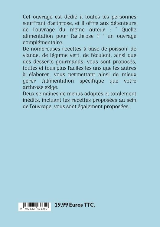 Produktbild: Mes recettes faciles pour l'arthrose.
