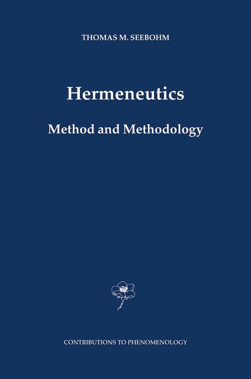 Produktbild: Hermeneutics. Method and Methodology