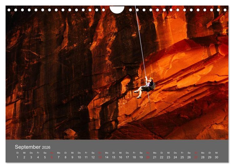 Produktbild: Bergsteigen - Extremsport am Limit (Wandkalender 2026 DIN A4 quer), CALVENDO Monatskalender