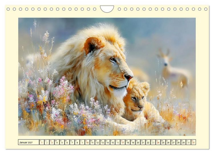 Produktbild: L&ouml;wenkinder. Afrikas kleine K&ouml;nige (Wandkalender 2027 DIN A4 quer), CALVENDO Monatskalender